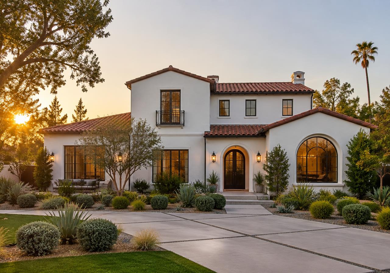 Los Angeles home with a new clay tile roof